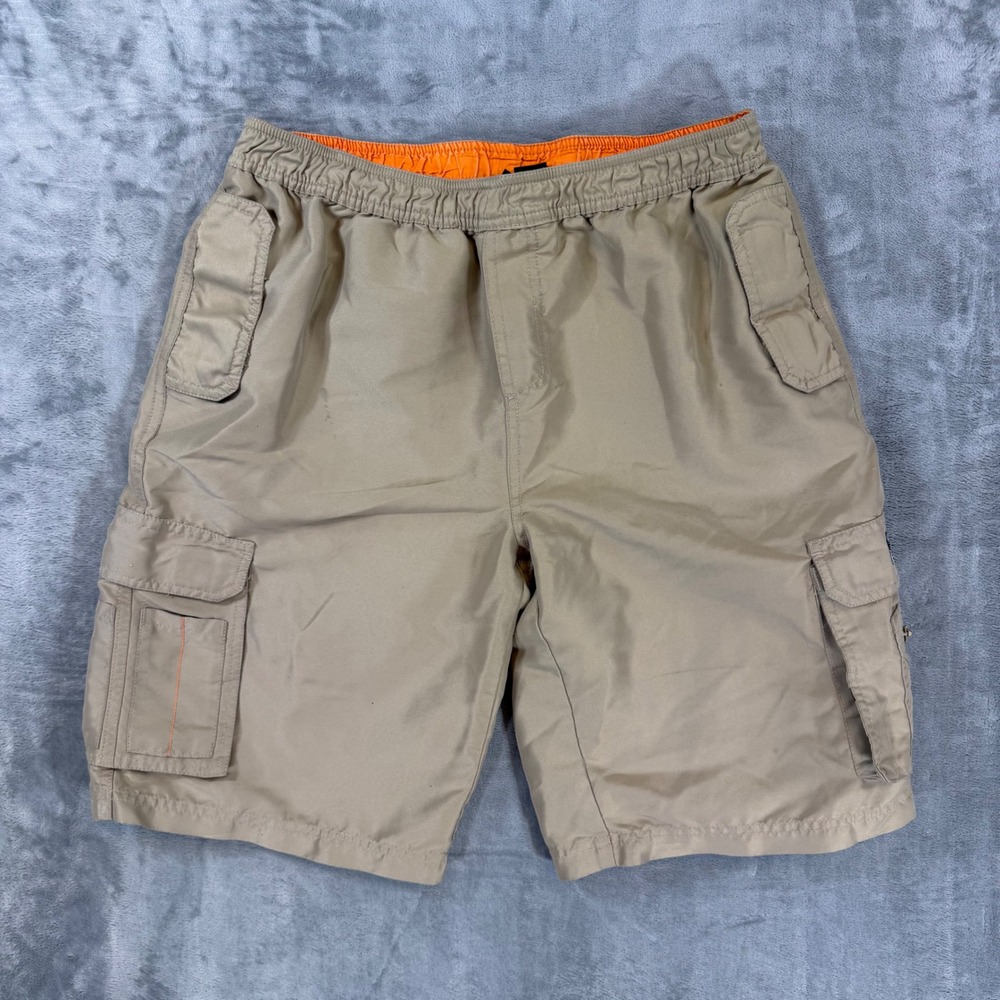 World Industries Cargo Shorts Men's Size XL Tan Khaki Y2K Skater
